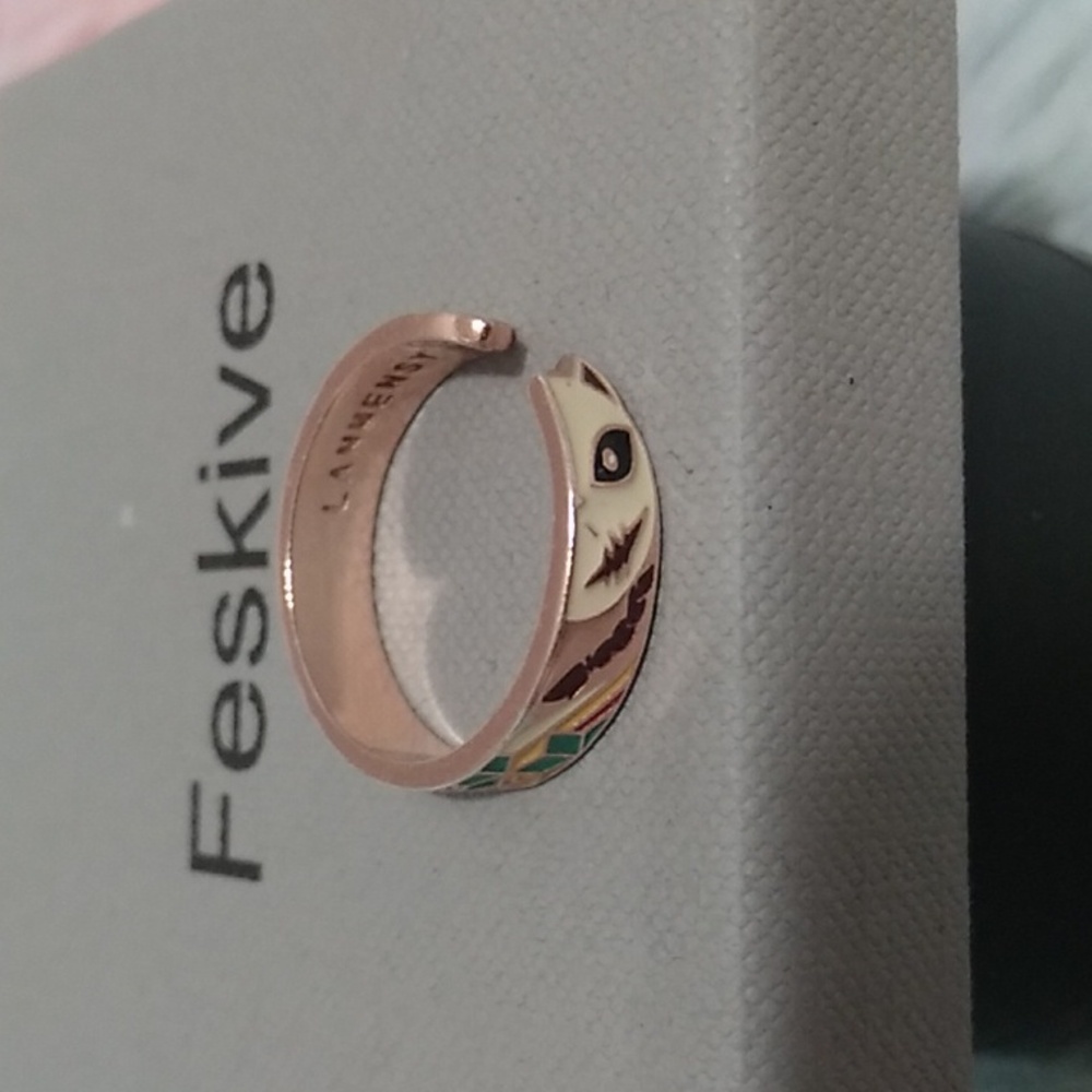 LANMENSY Demon Slayer Anime Ring 18kt Rose Gold Over 925 Sterling Silver Sz.7 - Picture 11 of 12
